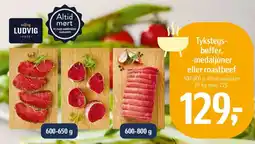 Føtex Tykstegs- bøffer, -medaljoner eller roastbeef tilbud