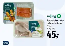 Føtex Salling Ferske lakse- eller rødspættefileter tilbud