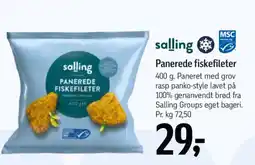 Føtex Salling Panerede fiskefileter tilbud