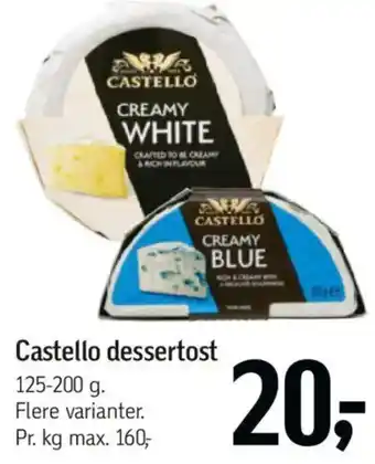 Føtex Castello dessertost tilbud