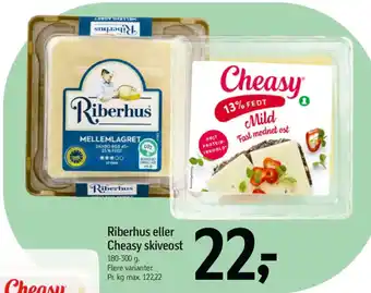 Føtex Riberhus eller Cheasy skiveost tilbud