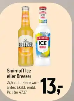 Føtex Smirnoff Ice eller Breezer tilbud