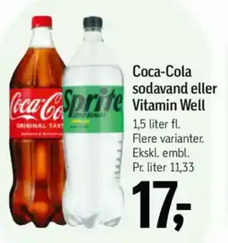 Føtex Coca-Cola sodavand eller Vitamin Well tilbud
