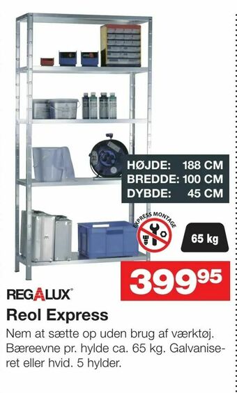 Bauhaus Reol Express tilbud