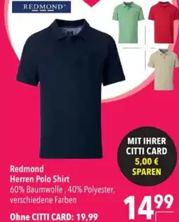 Citti REDMOND Herren polo shirt tilbud