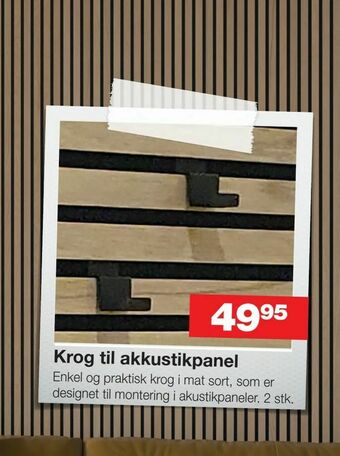 Krog til akkustikpanel