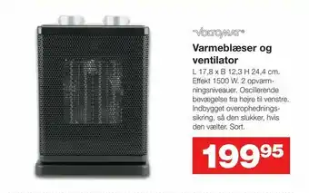 Bauhaus Varmeblæser og ventilator tilbud