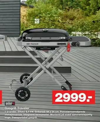 Bauhaus Gasgrill Traveler tilbud