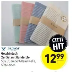 Citti Geschirrtuch 2er-set mit banderole tilbud