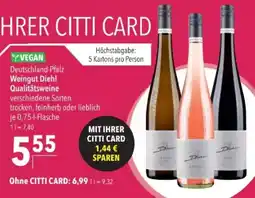 Citti Deutschland-Pfalz Weingut Diehl Qualitätsweine tilbud