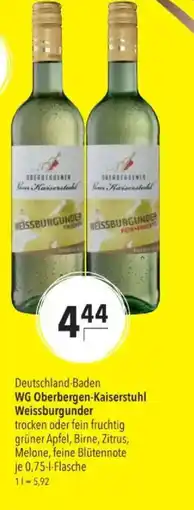 Citti Deutschland-Baden WG Oberbergen-Kaiserstuhl Weissburgunder tilbud