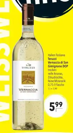Citti Italien-Toskana Teruzzi Vernaccia di San Gimignano DOP tilbud