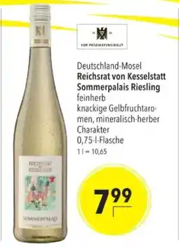 Citti Deutschland-Mosel Reichsrat von Kesselstatt Sommerpalais Riesling tilbud