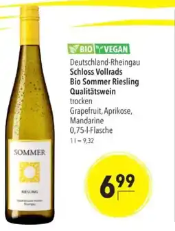 Citti BIO Y VEGAN Deutschland-Rheingau Schloss Vollrads Bio Sommer Riesling Qualitätswein tilbud