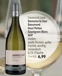 Citti Frankreich-Loire Domaine la Tour Beaumont Haut Poitou Sauvignon Blanc AOP tilbud