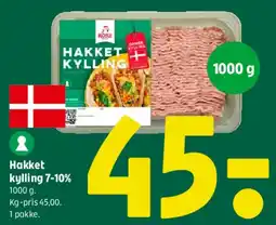 Coop 365 Hakket kylling 7-10% tilbud