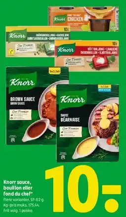 Coop 365 Knorr sauce, bouillon eller Fond du Chef tilbud