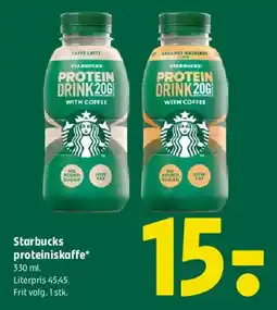 Coop 365 Starbucks proteinkaffe tilbud