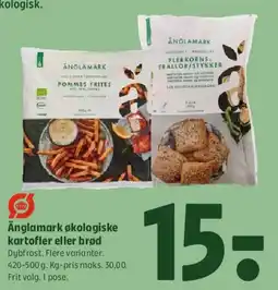 Coop 365 Ånglamark økologiske kartofler eller brød tilbud