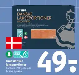 Coop 365 Irma danske lakseportioner tilbud