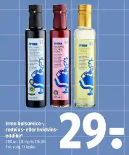 Coop 365 Irma balsamico / rødvins- eller hvidvins-eddike tilbud