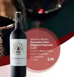 Citti Spanien-La Mancha Hammeken Cellars Allegranza Tempranillo tilbud