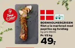 SuperBrugsen Bornholmergrisen filet a la mørbrad med paprika og hvidløg tilbud