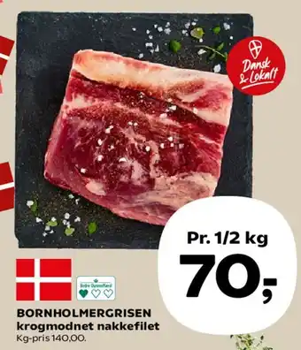 SuperBrugsen Bornholmergrisen krogmodnet nakkefilet tilbud
