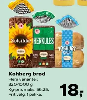 SuperBrugsen Kohberg brød tilbud