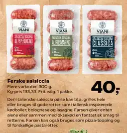 SuperBrugsen Ferske salsiccia tilbud