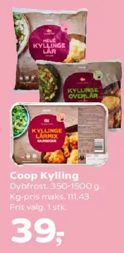 SuperBrugsen Coop Kylling tilbud