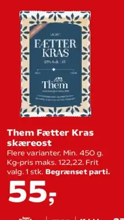 SuperBrugsen Them Fætter Kras skæreost tilbud
