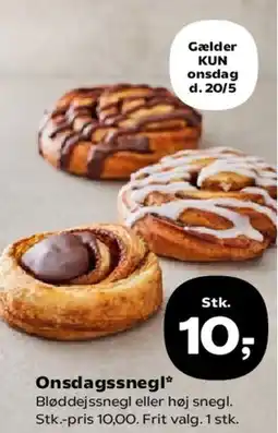 SuperBrugsen Onsdagssnegl tilbud