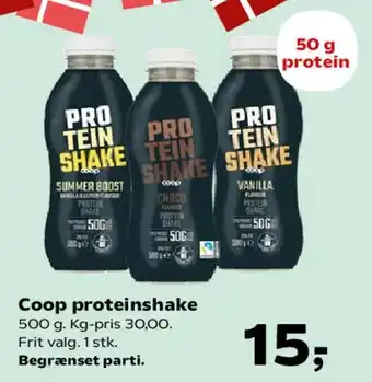 SuperBrugsen Coop proteinshake tilbud