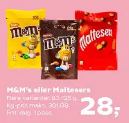 SuperBrugsen M&M's eller Maltesers tilbud