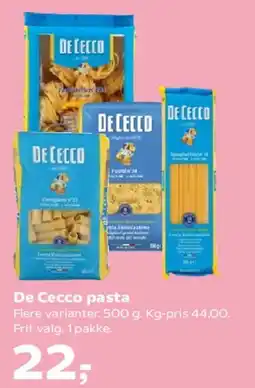SuperBrugsen De Cecco pasta tilbud