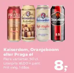 SuperBrugsen Kaiserdom, Oranjeboom eller Praga tilbud