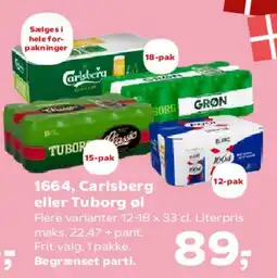 SuperBrugsen 1664, Carlsberg eller Tuborg tilbud