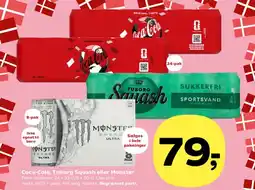 SuperBrugsen Coca-Cola, Tuborg Squash eller Monster tilbud
