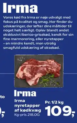 Kvickly Irma nyretapper af oksekød tilbud