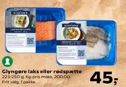 Kvickly Glyngøre laks eller rødspætte tilbud