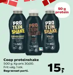 Kvickly Coop proteinshake tilbud