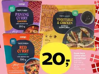 Kvickly Coop Asia - cubes eller dumplings / Taste of Asia tilbud