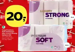 Kvickly Coop Premium Soft eller Luxury Strong tilbud