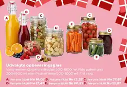 Kvickly Udvalgte opbevaringsglas tilbud