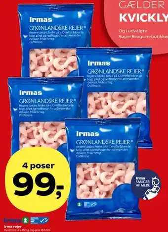 Kvickly Irma Grønlandske Rejer tilbud