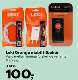 Kvickly Leki Orange mobiltilbehør tilbud