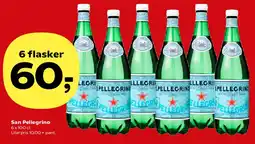 Kvickly San Pellegrino (6 flasker) tilbud