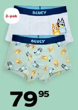 Kvickly Bluey 2-pak boxershorts tilbud