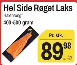 ABC Lavpris Hel Side Røget Laks tilbud
